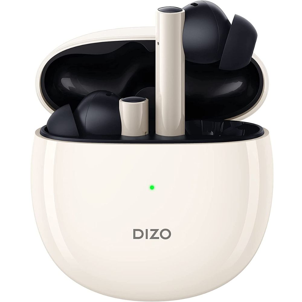 

DIZO GoPods with Active Noise Cancellation + Environmental Noise Cancellation, Up to 25 Hours of Playback (Cream White)