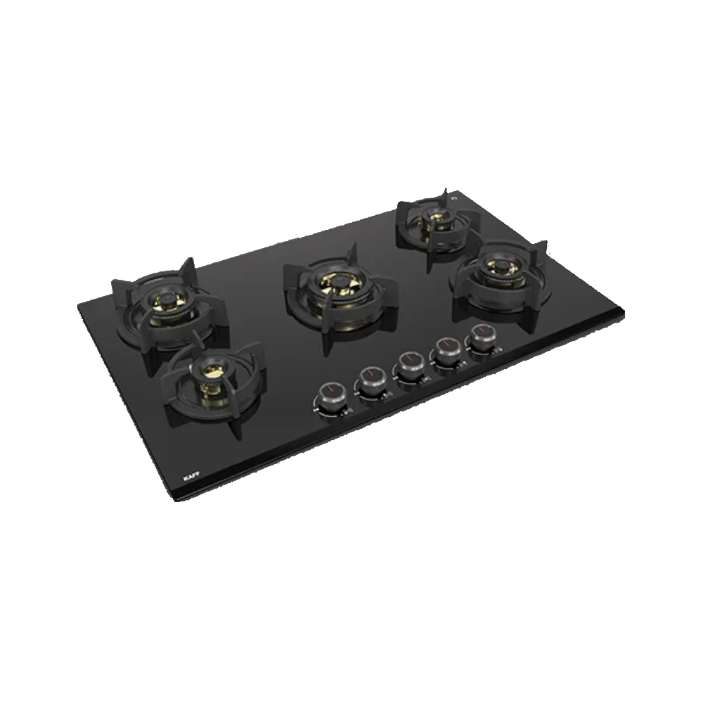 

Kaff Built in Hob with Flame Failure Device, Ergonomic Design Anti Slip Metal Knob, Auto Electric Ignition (ASF865, Black)