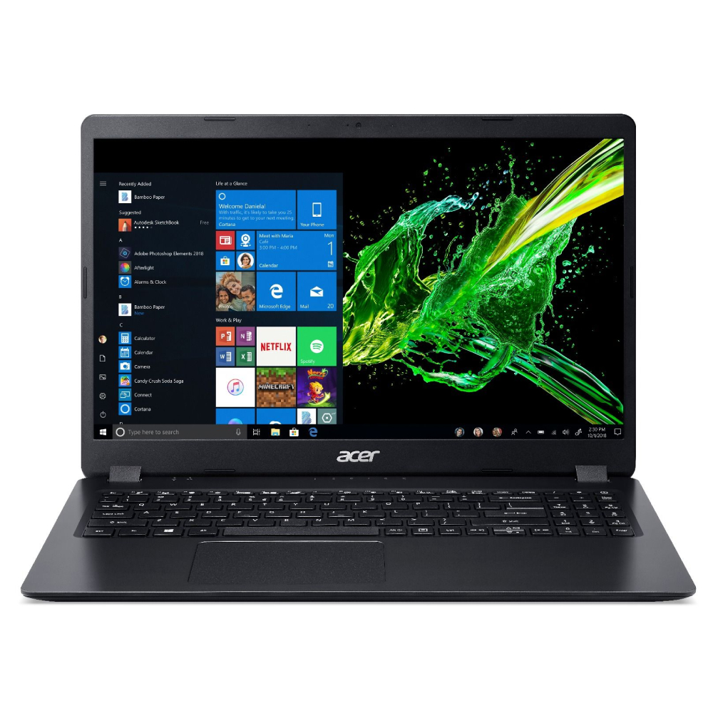 

Acer Aspire 3 A315-42 Laptop (AMD Ryzen 3 3200U Processor / 4 GB RAM / 1 TB HDD / 15.6" HD Display / AMD Radeon Vega Graphics / Win 10 / MSO), Black