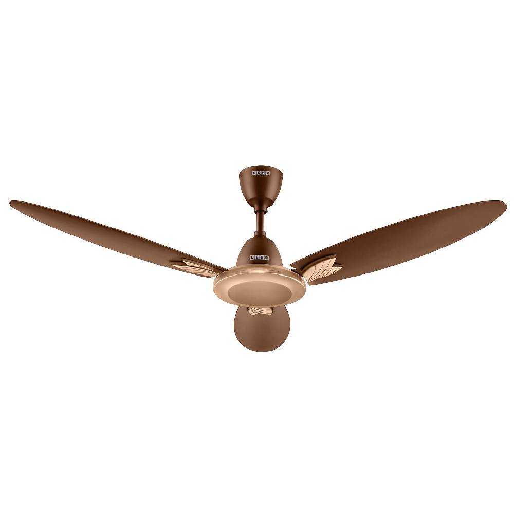 

Usha Bloom Magnolia Ceiling Fan with Novel Silane Paint Technology, 1250mm, Moisture and Dust Resistant, Dual Colour Design (Sparkle Gold and Brown)