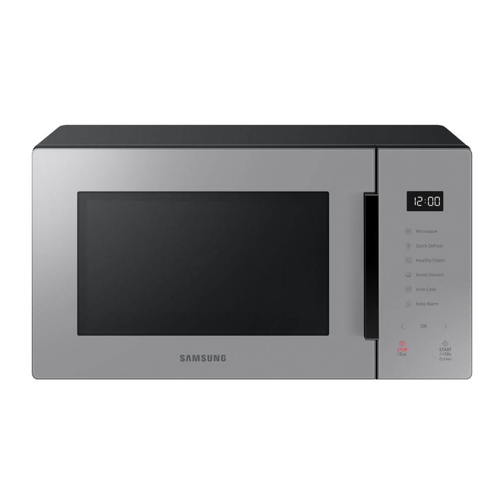 

Samsung 23 Ltr Solo Microwave with Healthy Steam Cook (MS23T5012UG, Grey)