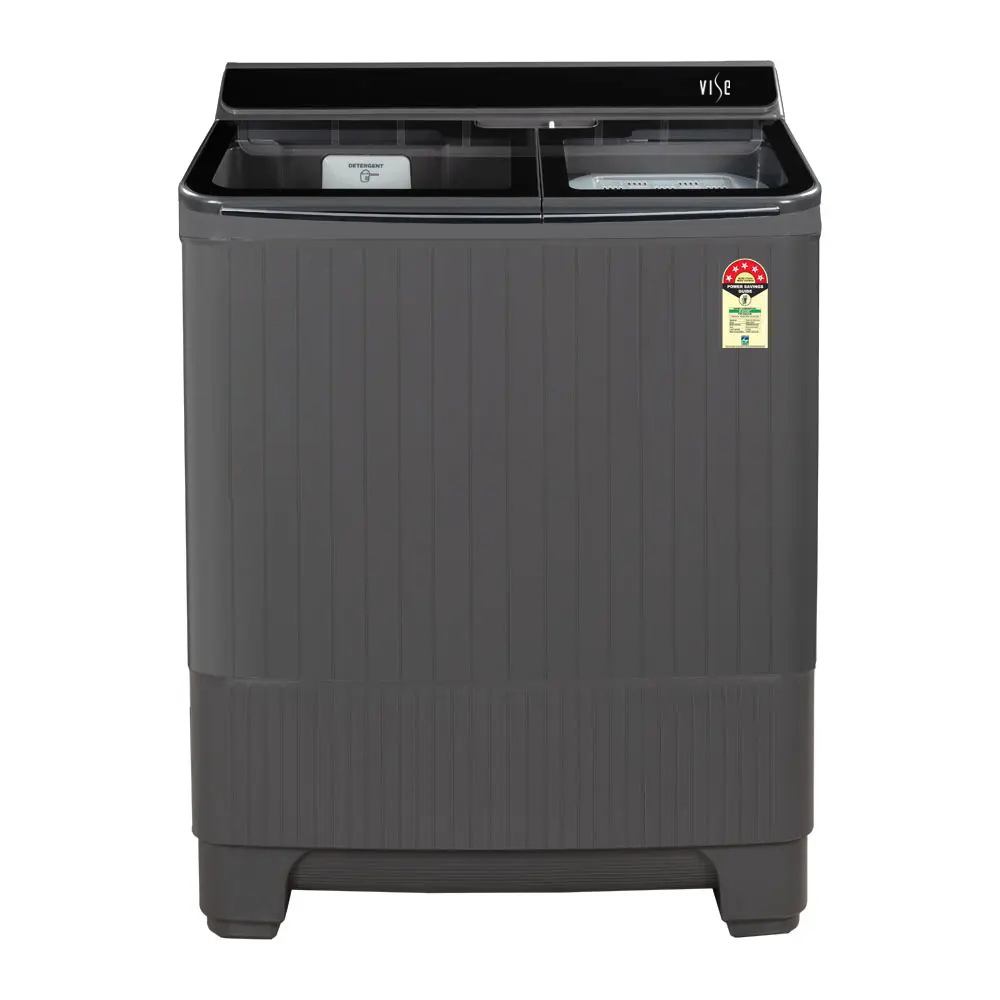 

Vise 9 Kg Semi Automatic Top Load Washing Machine with Magic Filter with Brush & 4 Wash Programs (VSSA90VGB, Grey)
