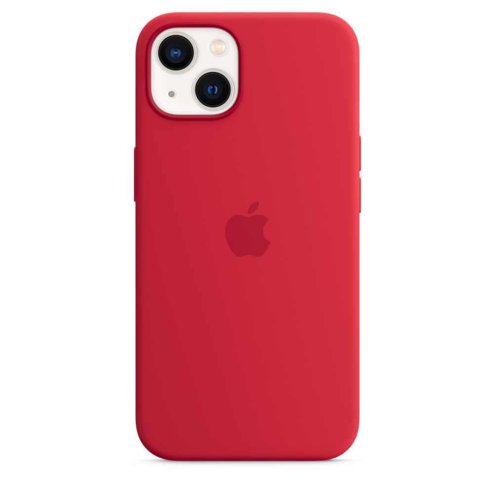 

Apple Silicone Case With Magsafe Accesibility iPhone 13 [(Product) Red]