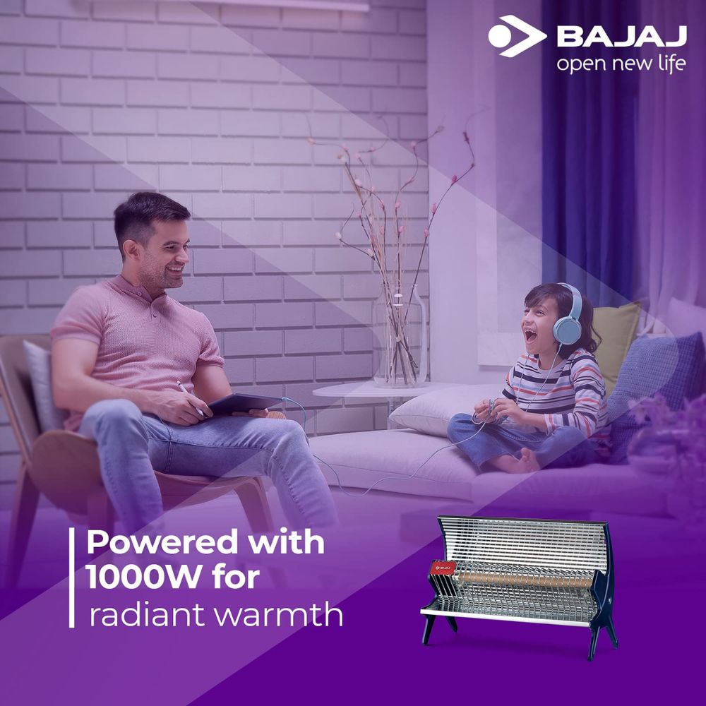 Bajaj Flashy Room Heater with 1000 Watts, Neat Clean Operation, Compact  Design (Black, FLASHY) Price in India - buy Bajaj Flashy Room Heater with  1000 Watts, Neat Clean Operation, Compact Design (Black,