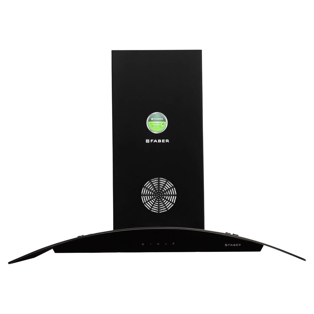 

Faber Feel 3D Plus Max Chimney Hood with 1350m3/hr Suction, Touch button Control, Baffle Filter (Black, FEEL3DPLUSMAXT2S2BKTC90)