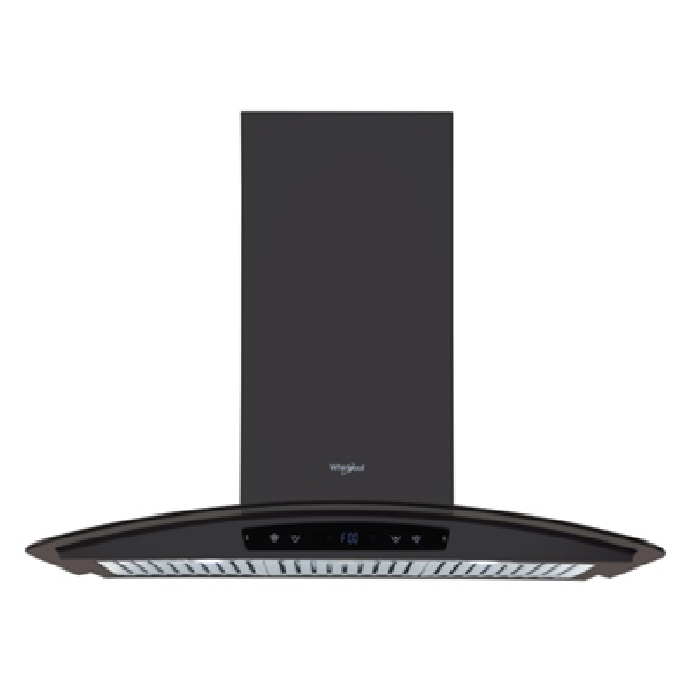 

Whirlpool 90 cm Chimney with Baffle Filter, Round LED Lamp (Black, ZENBF9WCGABLDCBK)