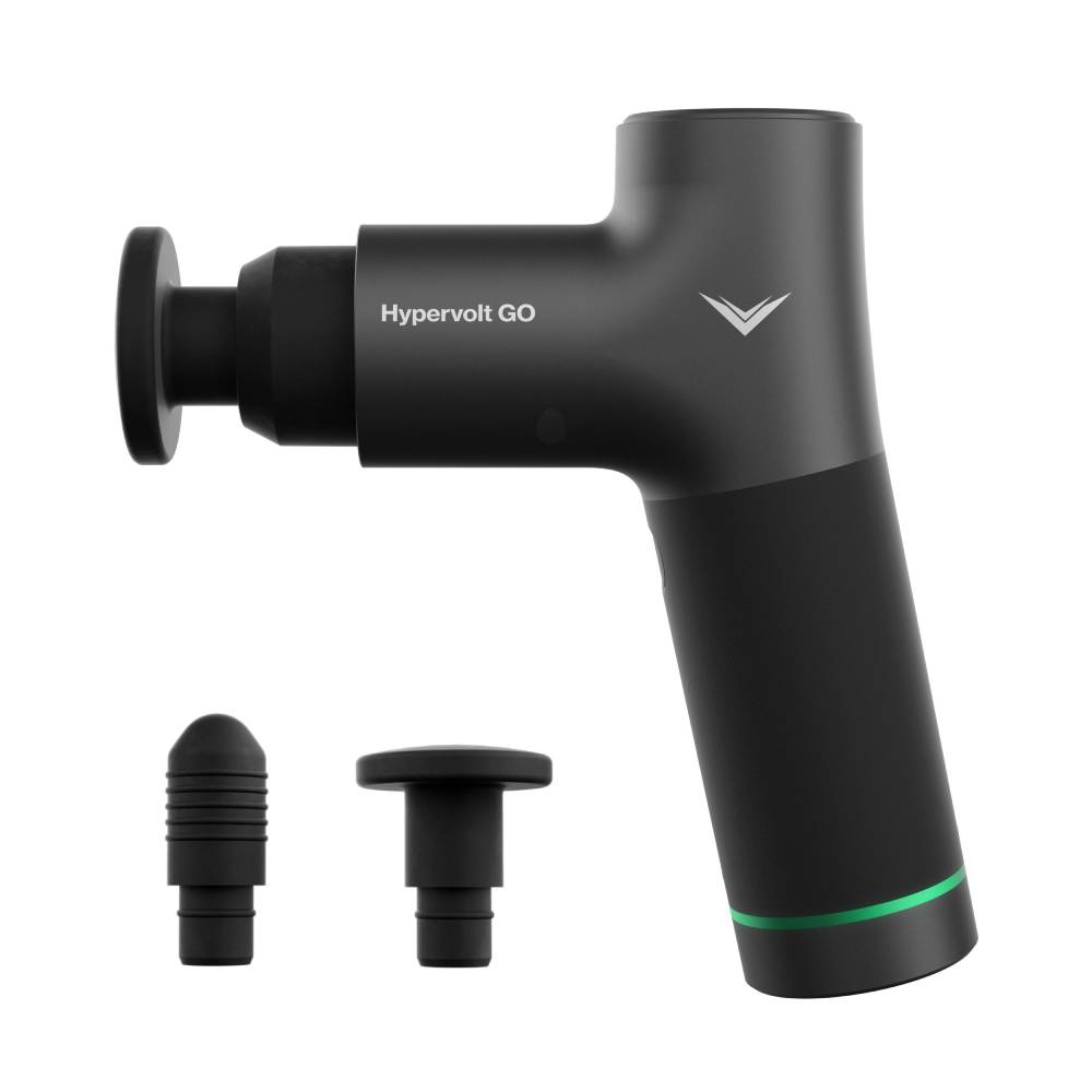 

Hyperice Hypervolt GO Patented Quiet Glide technology with Brushless High-torque 40 W motor