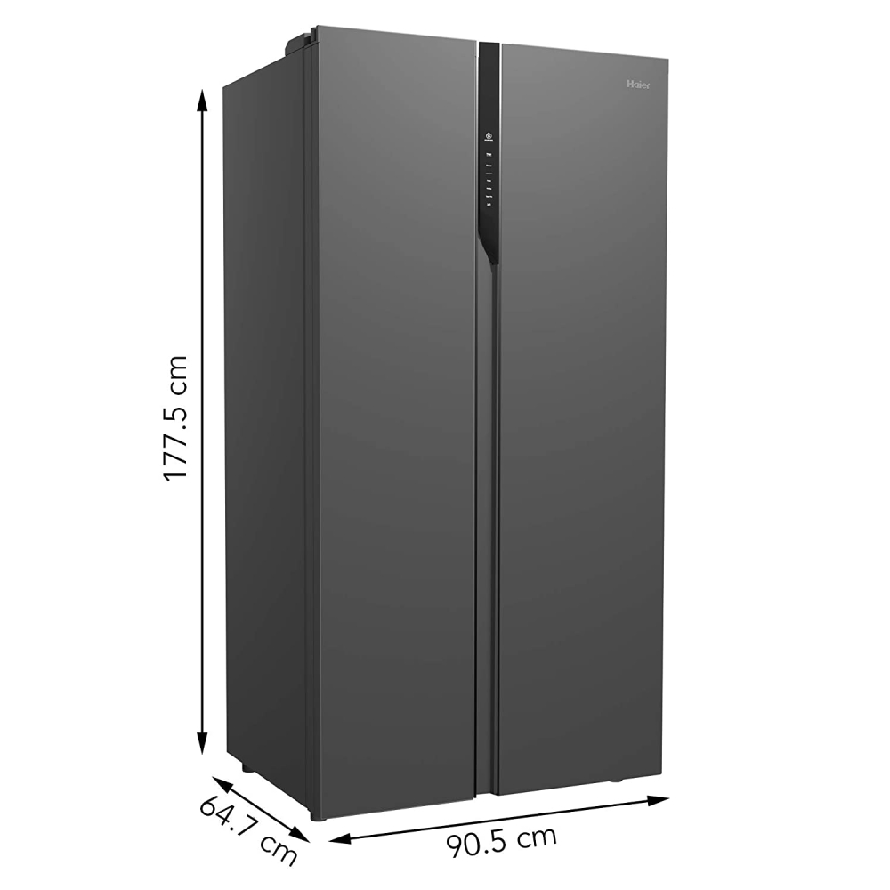 Haier Side By Side Refrigerator HRF622 570 Liters (Black Steel) Price