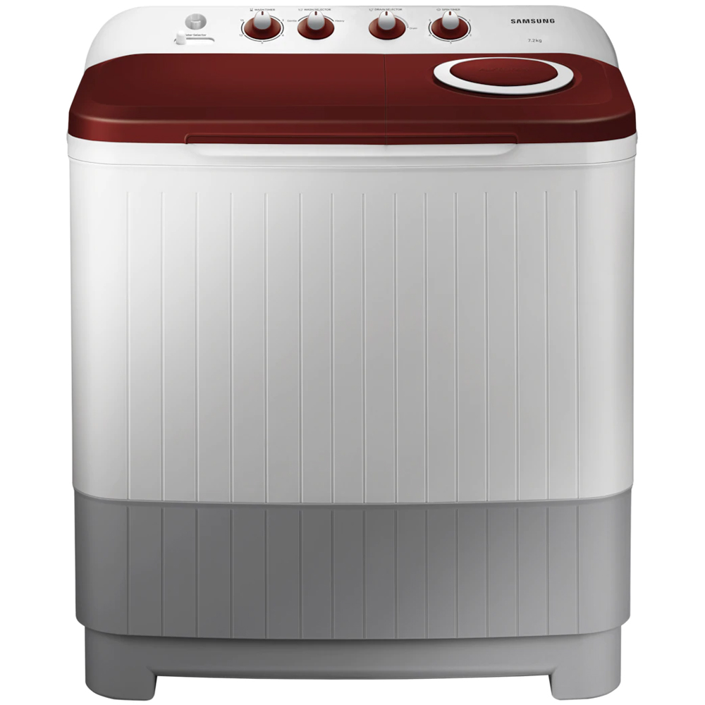 Samsung WT72M3000HP 7.2Kg Semi Automatic Washing Machine (Wine Red