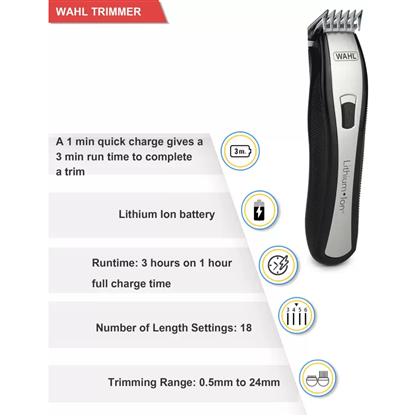 wahl trimmer charge time