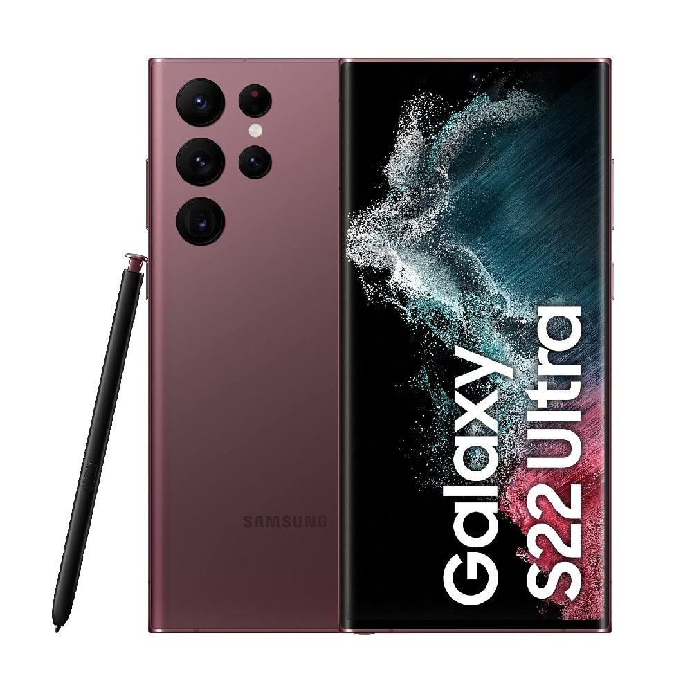 (Open Box) Samsung Galaxy S Series S22 Ultra 5G Dual Sim Smartphone (12GB RAM, 256GB Storage) 6.8 inch Dynamic AMOLED 2X Infinity (Burgandy)