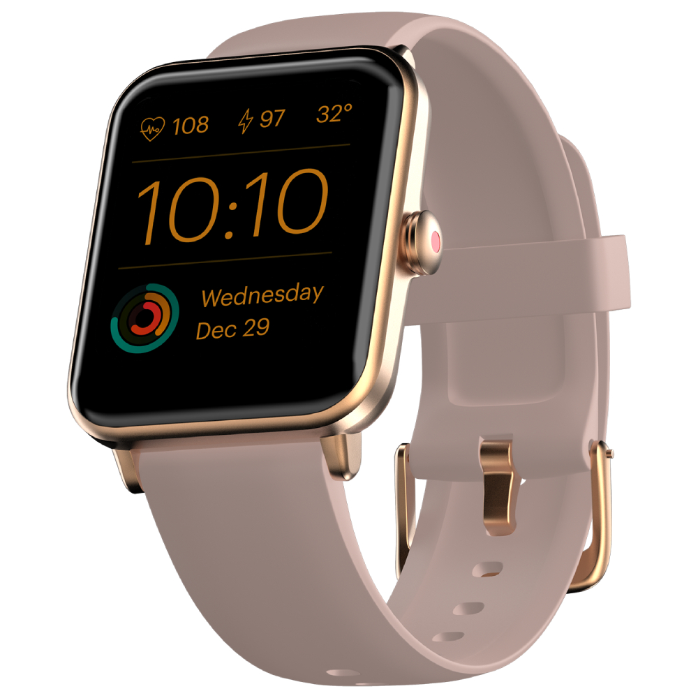 

Noise ColorFit Pro 3 Smartwatch (Rose Pink) - 1.55” Truview Water Resistant Display with Stress monitoring, Heart Rate Sensor, Blood Oxygen monitoring