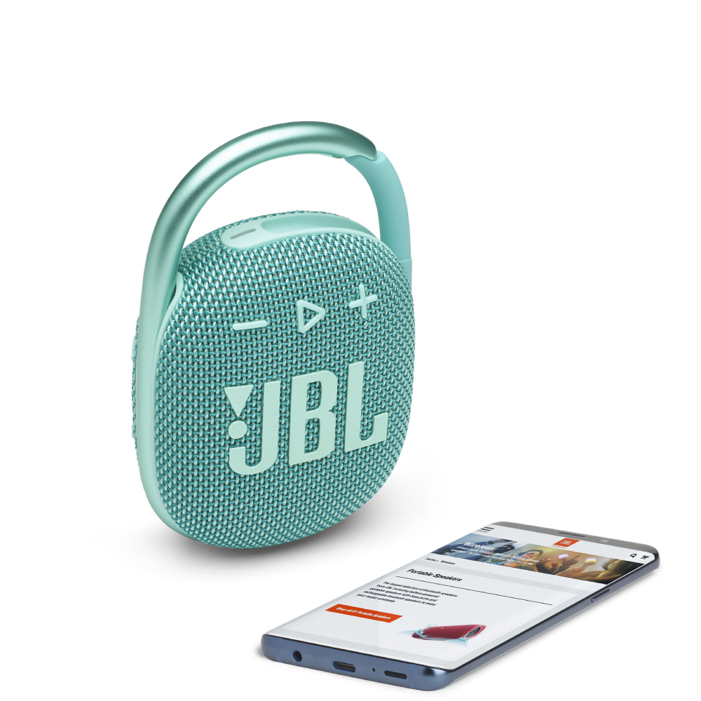 

JBL Clip 4 Portable Bluetooth Speaker (Teal)