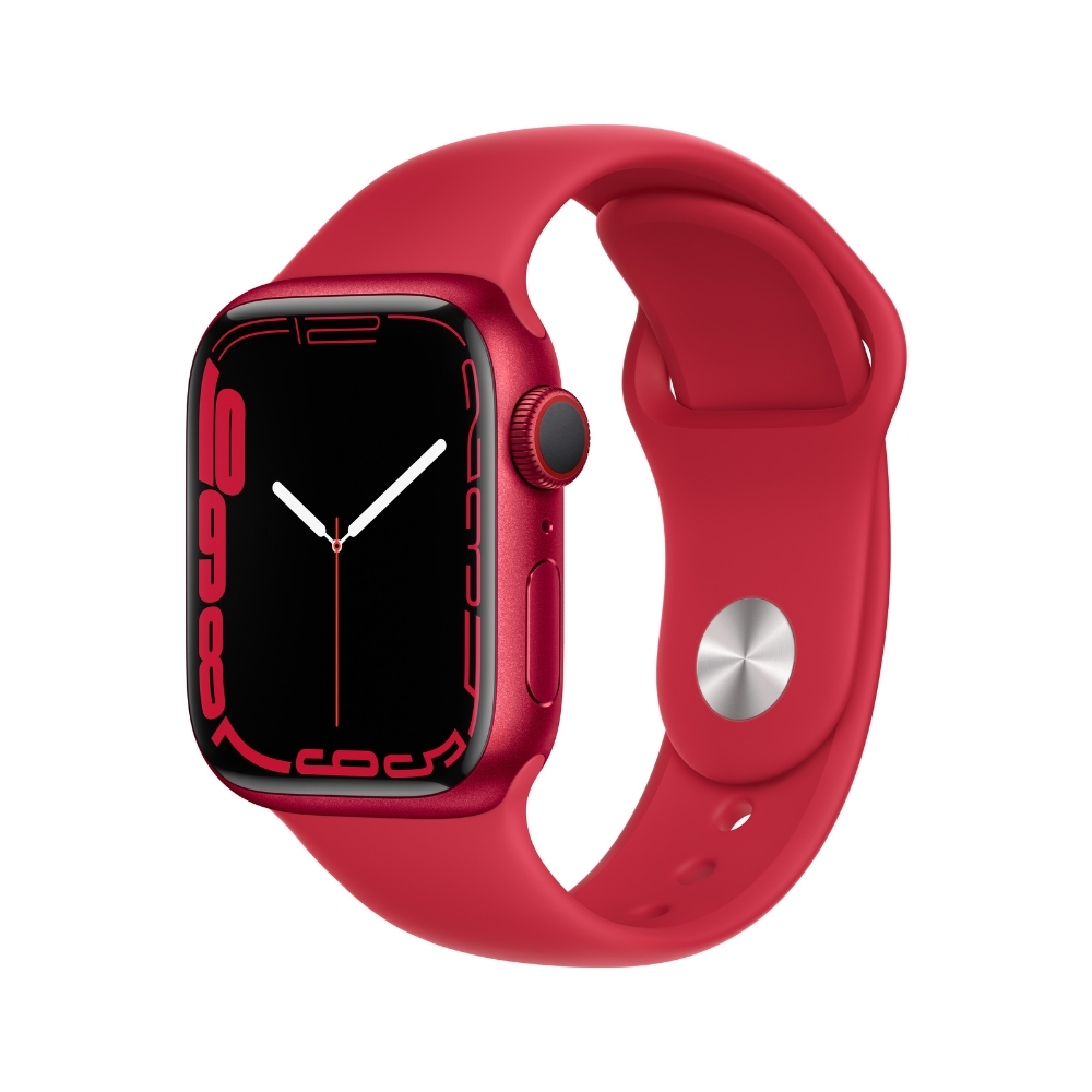 

Apple Watch Series 7 MKHV3HN/A GPS + Cellular 41mm Smart Watch ((Product) Red)
