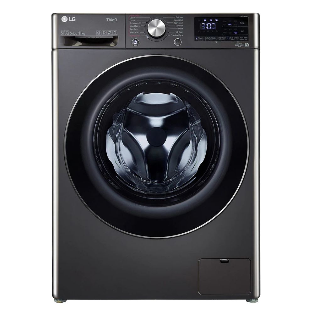 

LG 11 Kg Fully Automatic Front Load Washing Machine with AI DD Motor & Turbo Wash Technology (FHP1411Z9B, Black)