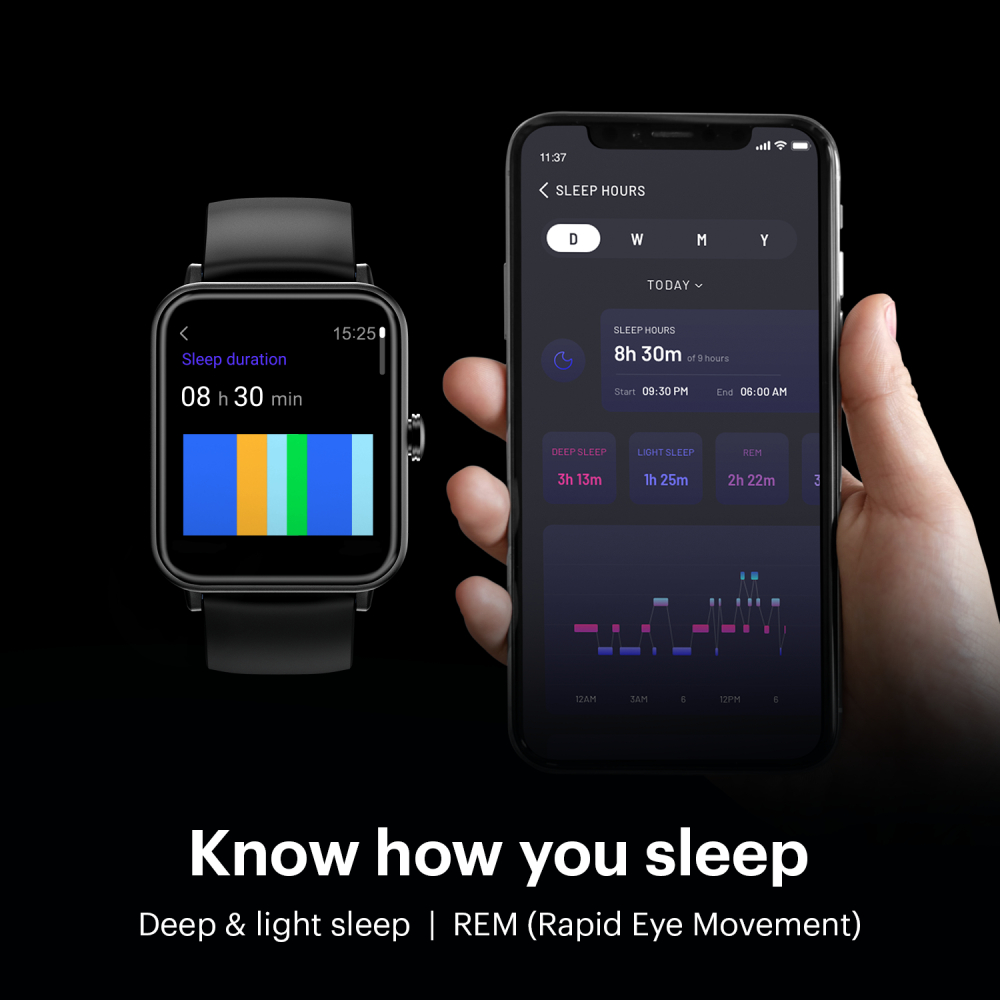 Noise ColorFit Pro 3 Smartwatch (Jet 