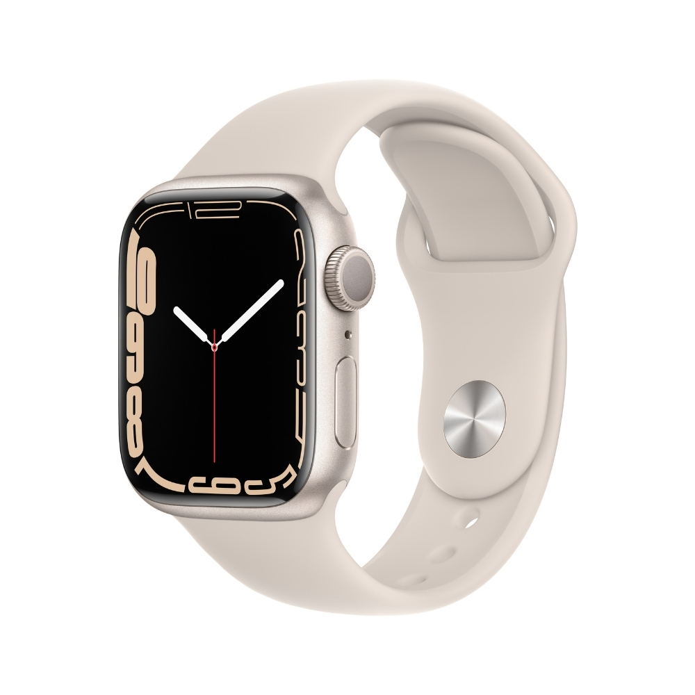

Apple Watch Series 7 GPS 41mm MKMY3HN/A sport band Smart Watch (Starlight)