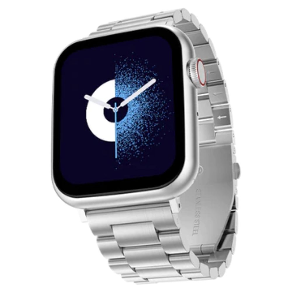 Fire-Boltt Lumos Bluetooth Calling Smartwatch with 100+ Sports Modes, Inbuilt Games, Stainless Steel Design (Silver)