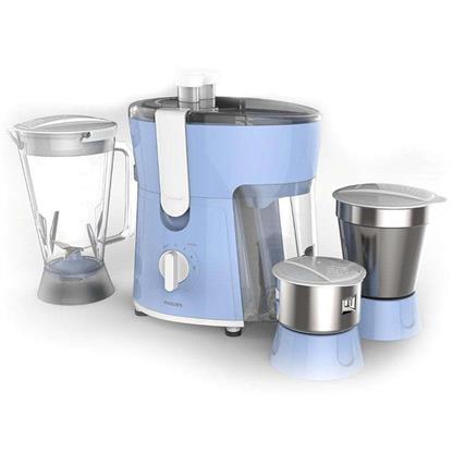 buy Philips Amaze HL7576/00 600-Watt Juicer Mixer Grinder with 3 Jars (Celestial Blue/Bright White) :