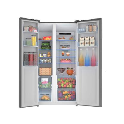 Haier Side By Side Refrigerator Hrf622 570 Liters Black Steel Price In India Buy Haier Side By Side Refrigerator Hrf622 570 Liters Black Steel Online Toughened Glass Vijaysales Com