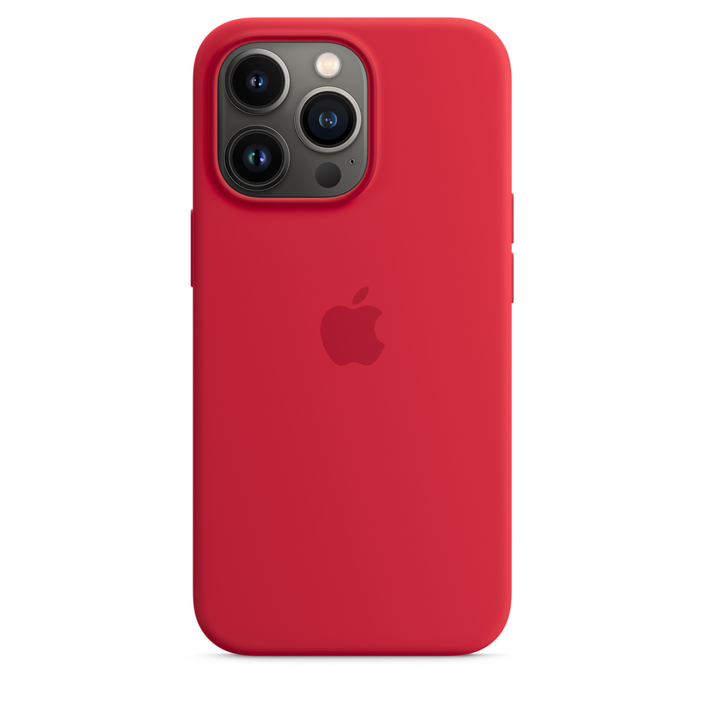 

Apple Silicone Case With Magsafe Accesibility iPhone 13 Pro [(Product) Red]