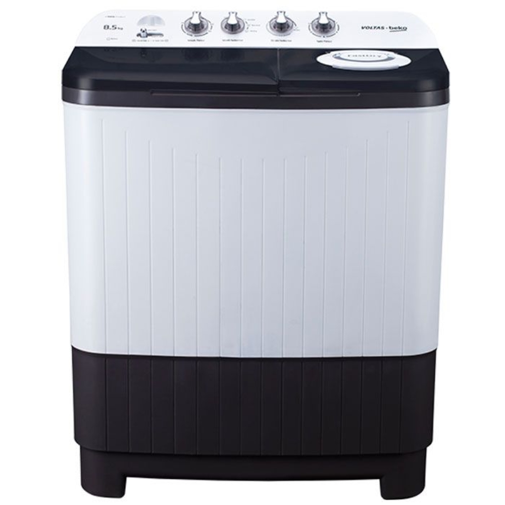 

Voltas 8.5 Kg 5 Star Semi Automatic Top Load Washing Machine with Double Water Fall Technology, Cassette Filter & Soft Closing Lid (WTT85DGRT, Gray)