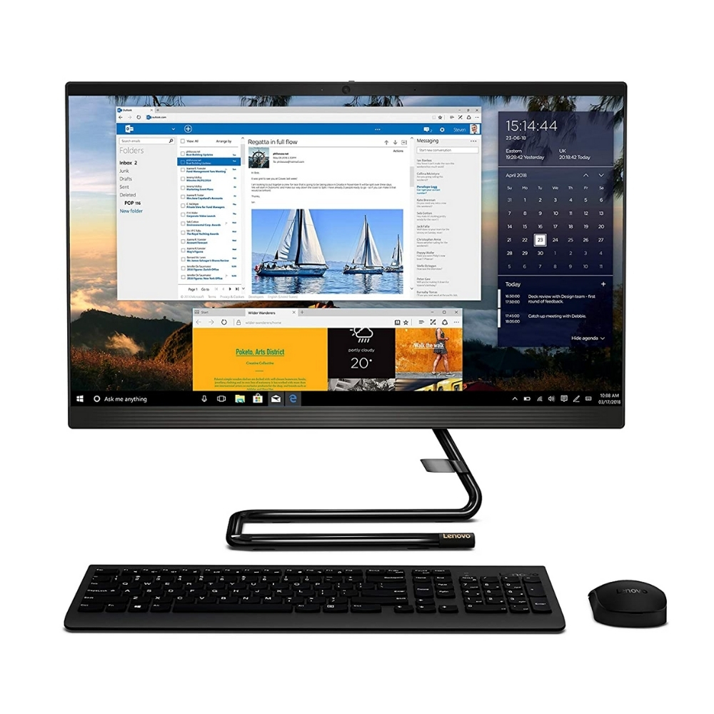 

Lenovo ideacentre A340-24IWL F0E800UFIN Desktop (10th Gen Intel Core i3 /8GB RAM /512 GB SSD / 23.8" FHD Display / Intel UHD Graphics / Win 10 / MSO)