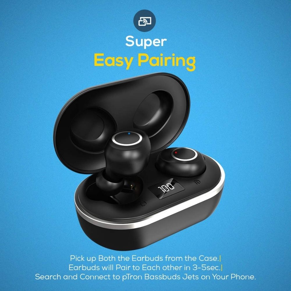 pTron Bassbuds Jets True Wireless Bluetooth