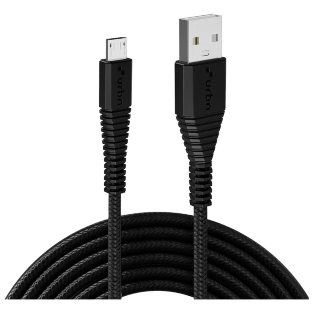 URBN 1.5 meter Micro USB Cable with Wide Compatibility, Black (UPC105_BK)