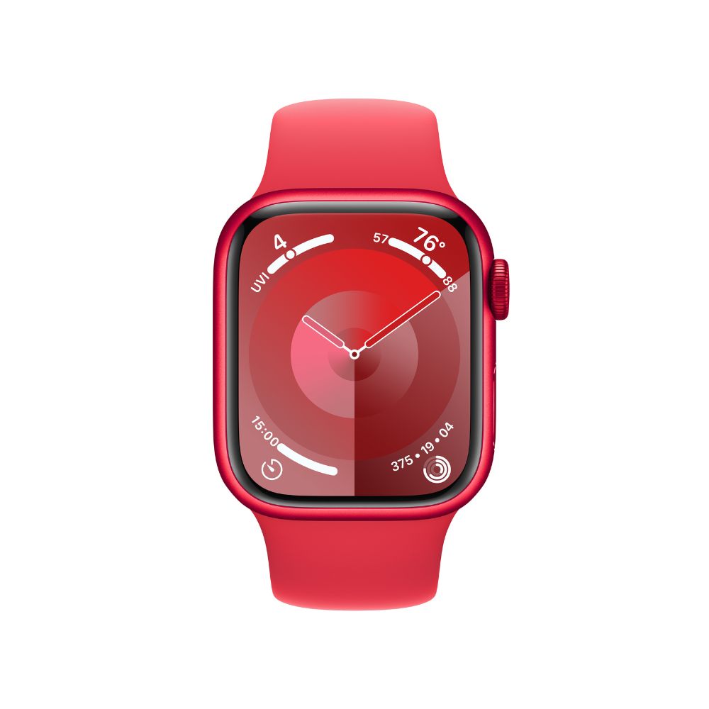 

Apple Watch Series 9 (41mm, GPS + Cellular) (PRODUCT)RED Aluminium Case with (PRODUCT)RED Sport Band - M/L Strap Size (Band fits 150-200mm wrists)