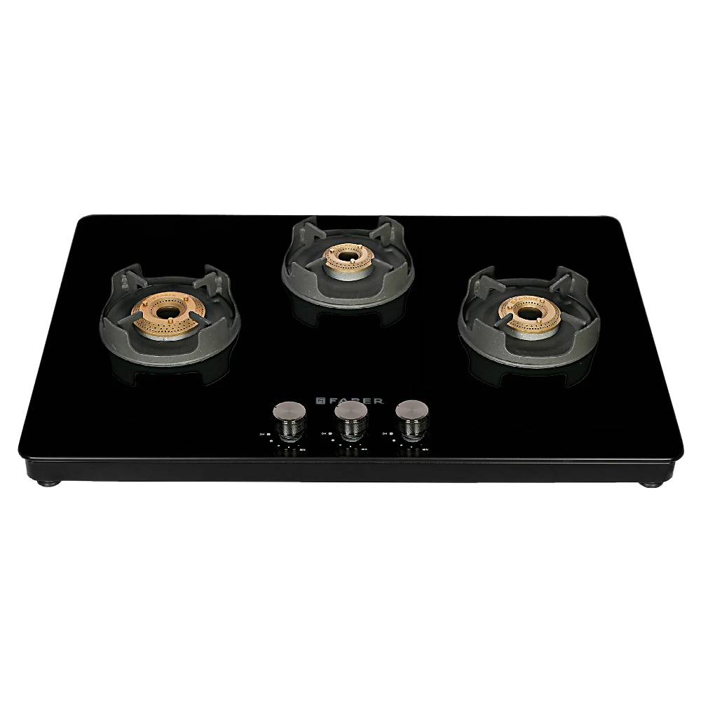 

Faber NiOS DLX Cooktop with Manual Ignition, MS Powder Coated Pan Support, Powder Coated Finish (Black, 753 BB BK)