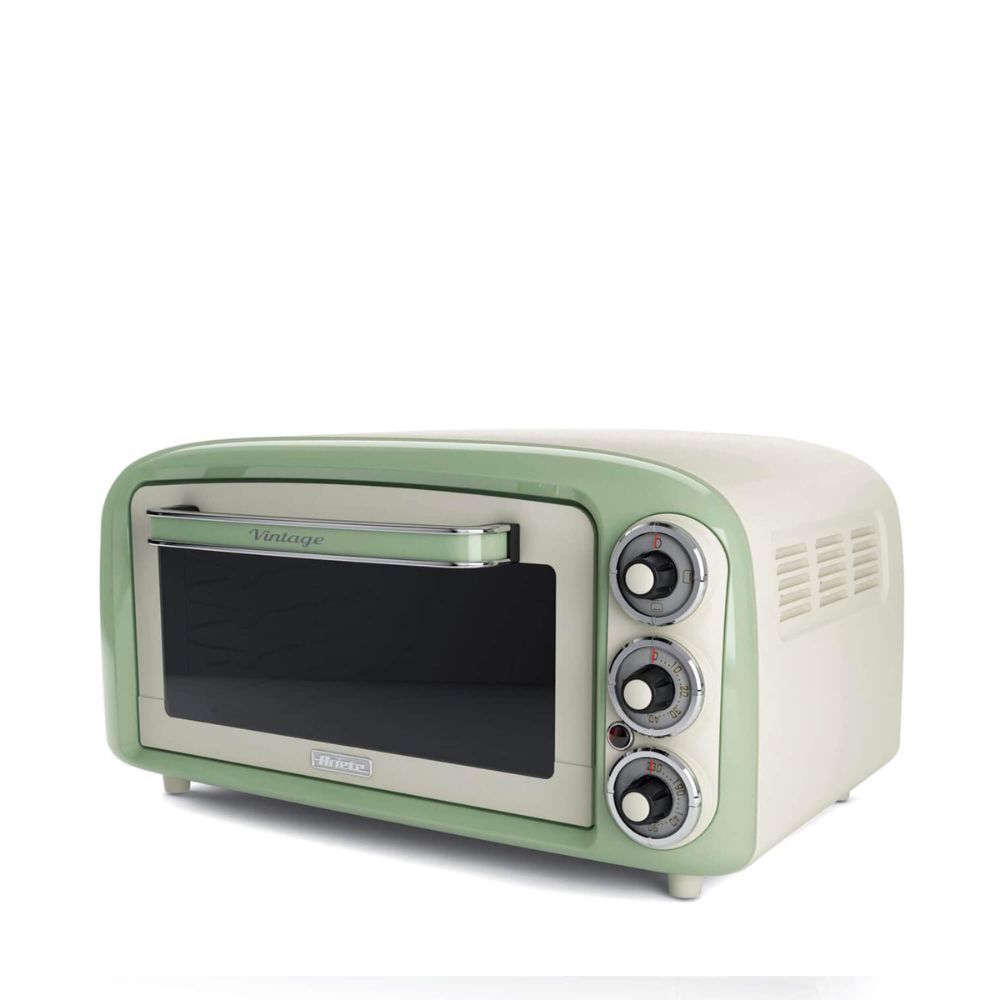 

Ariete Vintage 18 Litres Oven with 3 Cooking Modes, 60 Minute Timer, Stainless Steel Grill (VINTAGEOVEN18LT, Green)