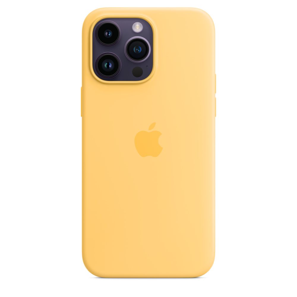 

Apple iPhone 14 Pro Max Silicone Case with MagSafe (Sunglow)