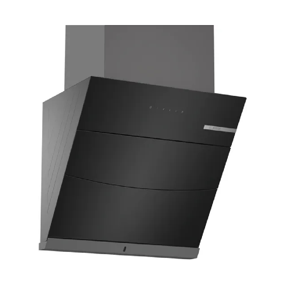 

Bosch 60 cm Hood Chimney with Touch Control, Wall Mount, Intensive Speed Setting (Black, DWKF68G60I)