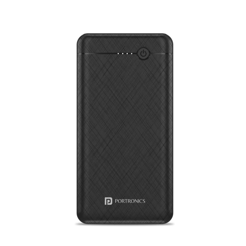 

Portronics Brick II 20K with Dual Input and Output Ports, Supports Android & iOS Charging (Black)