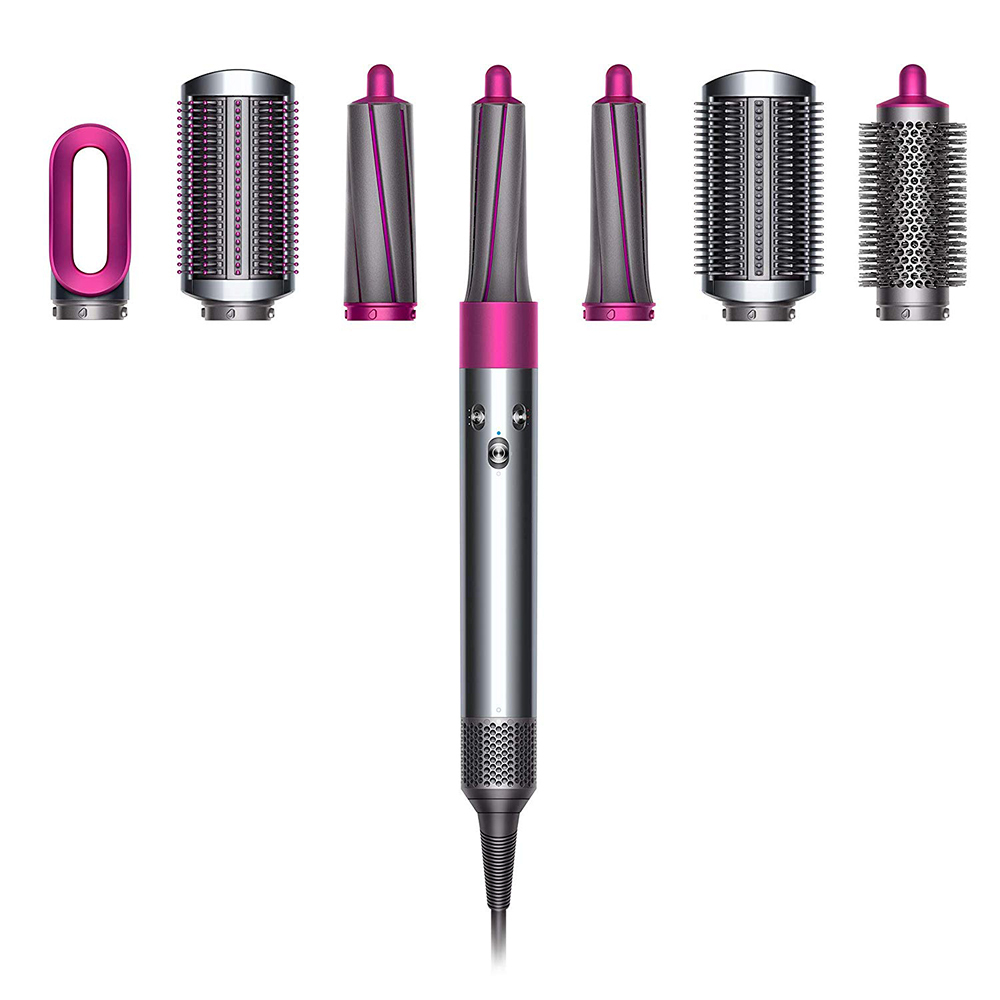 

Dyson Airwrap Complete Hair Styler with Intelligent Heat Control, Airflow Speed, Cold Shot, Airwrap Barrels, Airflow Speed (Iron/ Fuchisia, 329837-01)