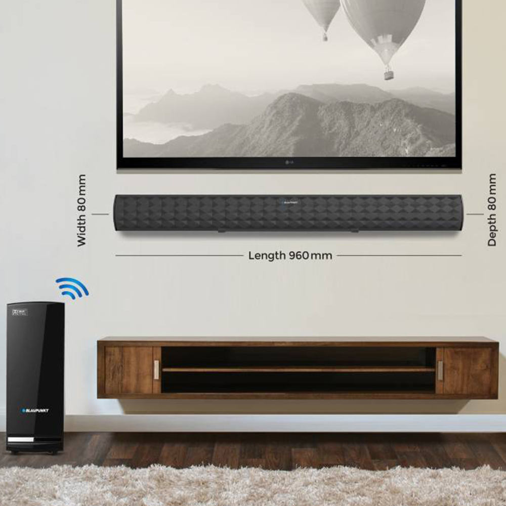 Blaupunkt SBWL01 Wireless Soundbar (Black) Price in India buy