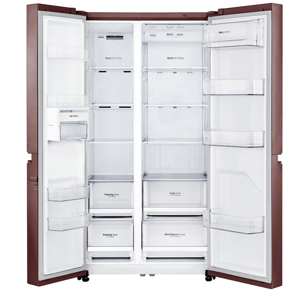 LG GCB247SVZV 687 Liters SidebySide Refrigerator (Amber Steel) Price