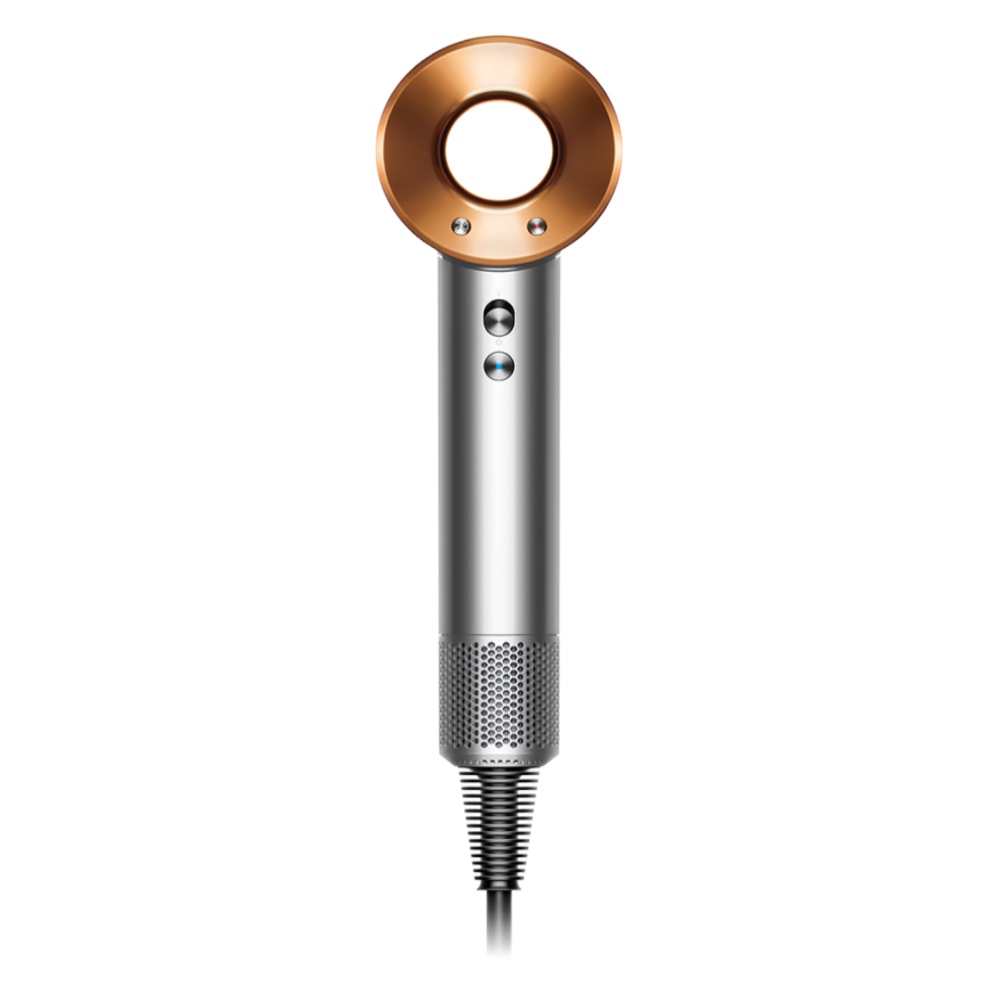 

Dyson Supersonic Hair Dryer with 3 precise speed setting, 4 precise heat settings, Cold shot (Nickel/Copper, 411279-01)