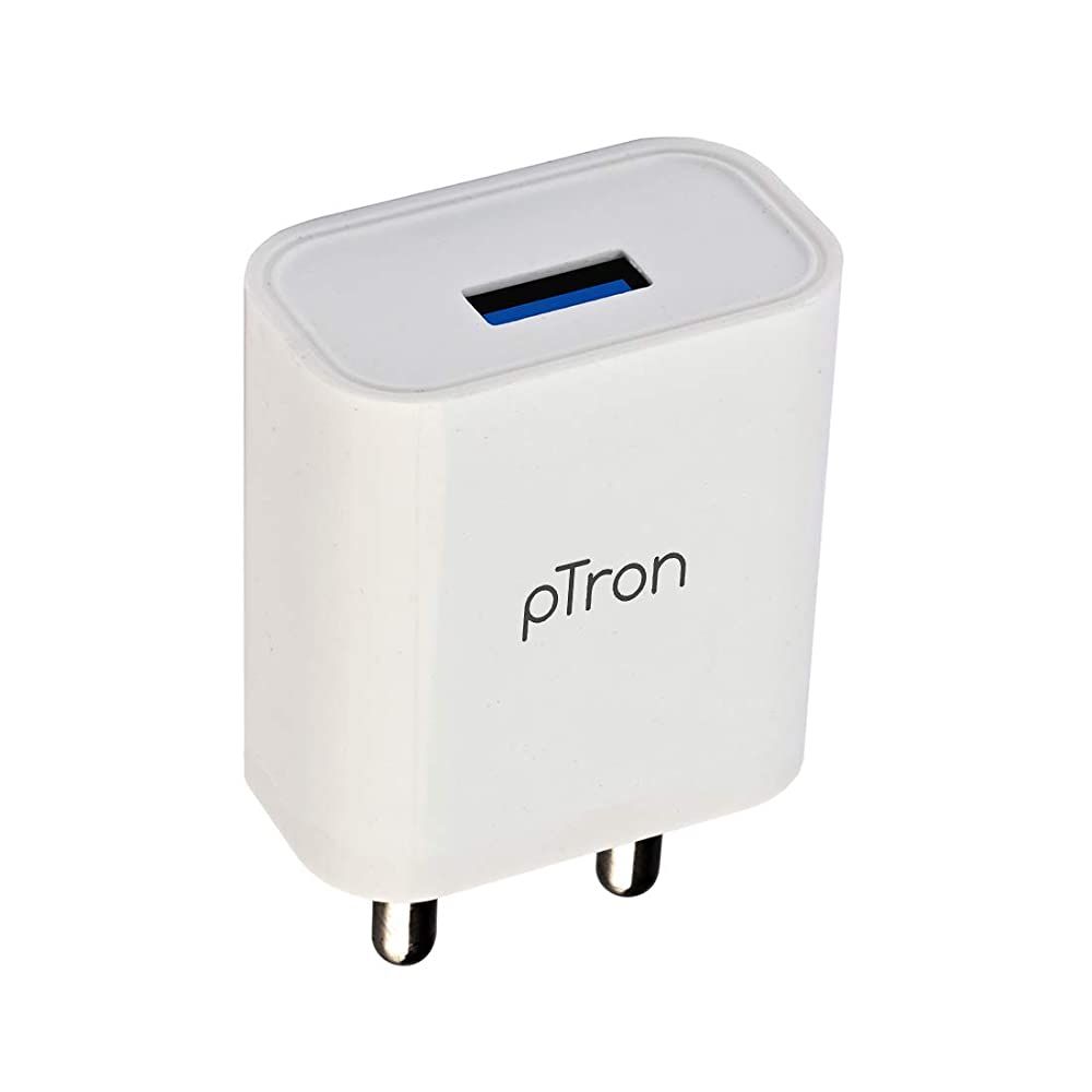 

pTron Volta 2.1A Single USB Power Adapter (White)