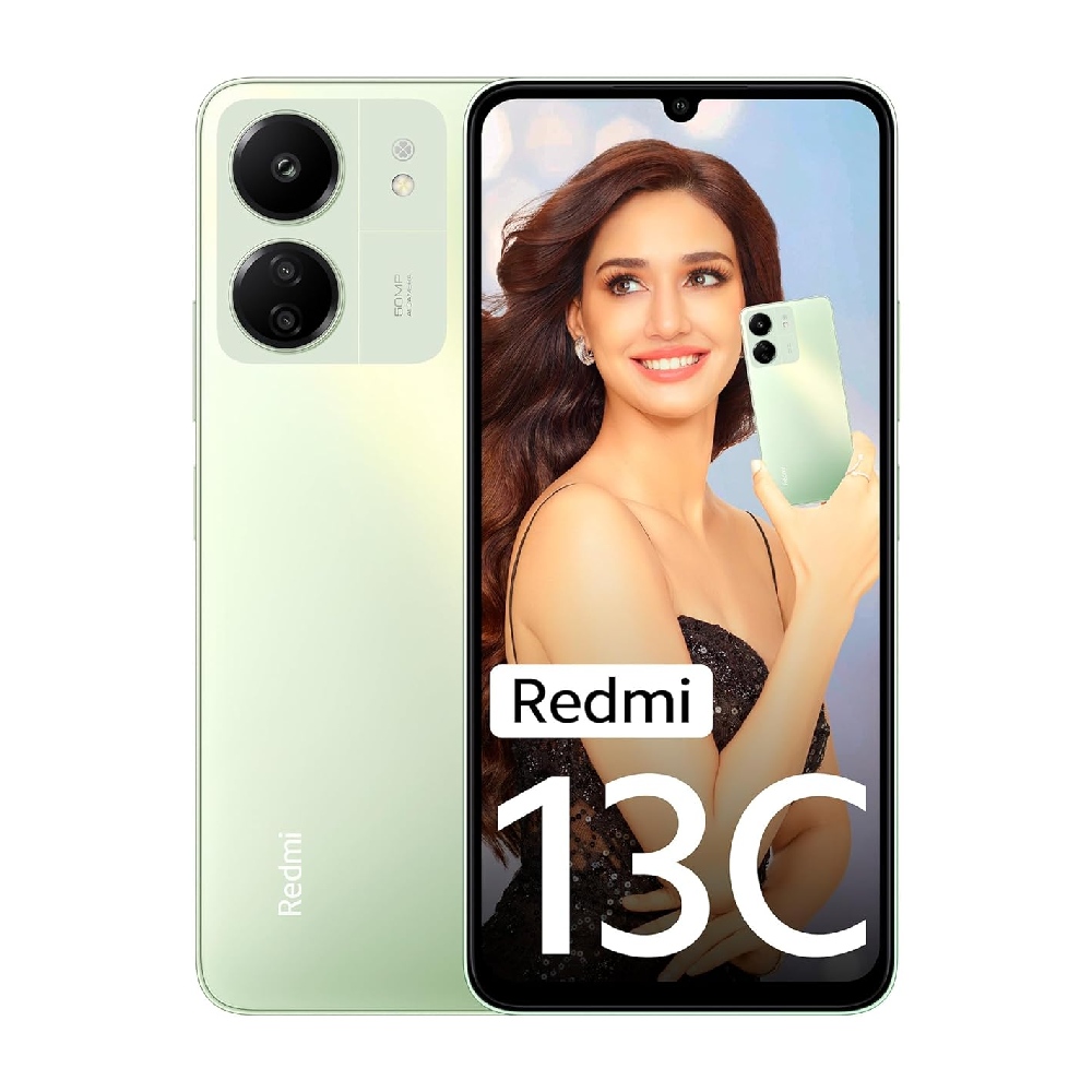 Redmi 13C 4G Dual Sim Smartphone (8GB RAM, 256GB Storage) 6.67 inch 90Hz HD+ Display| MediaTek Helio G85 Processor| 5000 mAh Battery (Starshine Green)