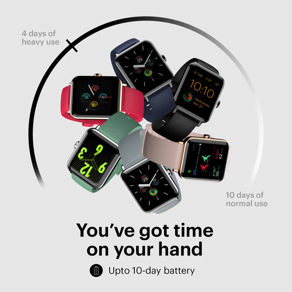 Noise ColorFit Pro 3 Smartwatch (Jet 