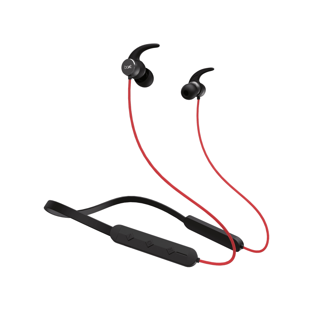 

boAt Rockerz 255 Pro Bluetooth Neckband with boAt Signature Audio, IPX5 rated, Fast Charge Technology (Red)