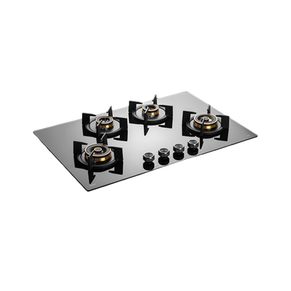 

Kaff Built in Hobs with 4 Burners, Auto Electric Ignition, Heavy Duty Cast Iron Pan Support , Flame Failure Device (Black, INF804)