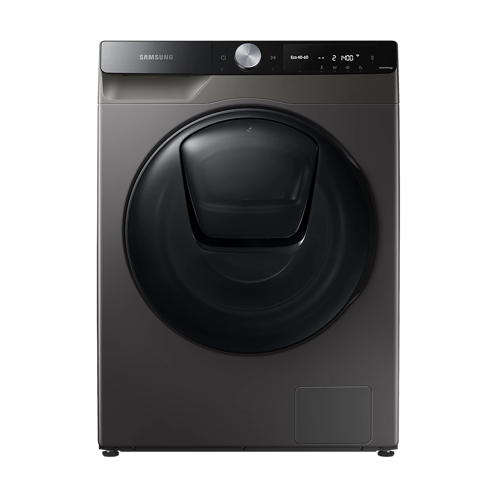 

Samsung 9/6 Kg Fully Automatic Front Load Washer Dryer with AI Control, Add Wash, Hygiene Steam & Ecobubble Technology (WD90T654DBX, Metal Grey)
