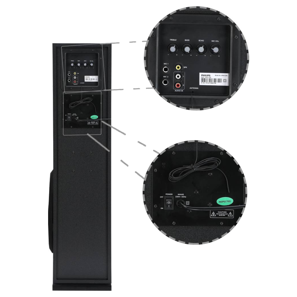Philips SPA9120B 2.0 Tower Speaker Price in India buy Philips