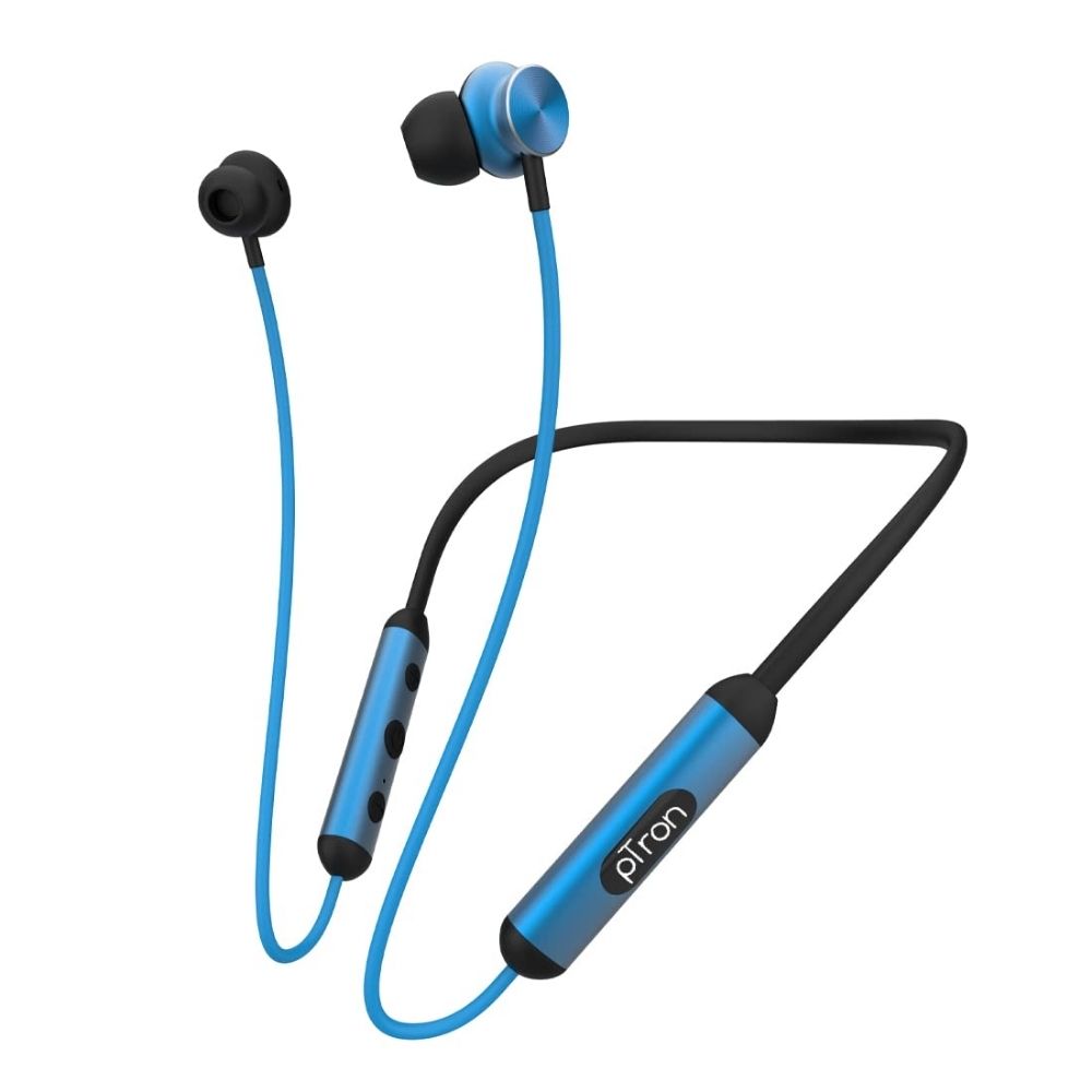 

pTron InTunes Ultima Wireless Headphones, Powerful Bass, 18Hrs Playtime, Type-C Fast Charging, HD Mic & IPX4 Water-Resistant (Black & Blue)