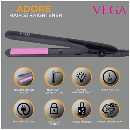 cost of vega hair straightener