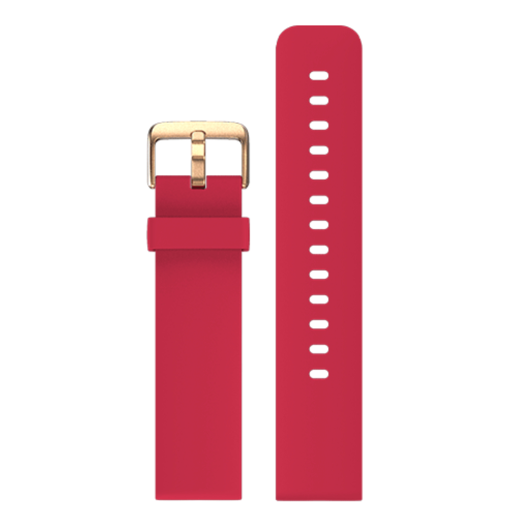 

Noise 22 mm Strap - Basic Silicone (Rose Red)