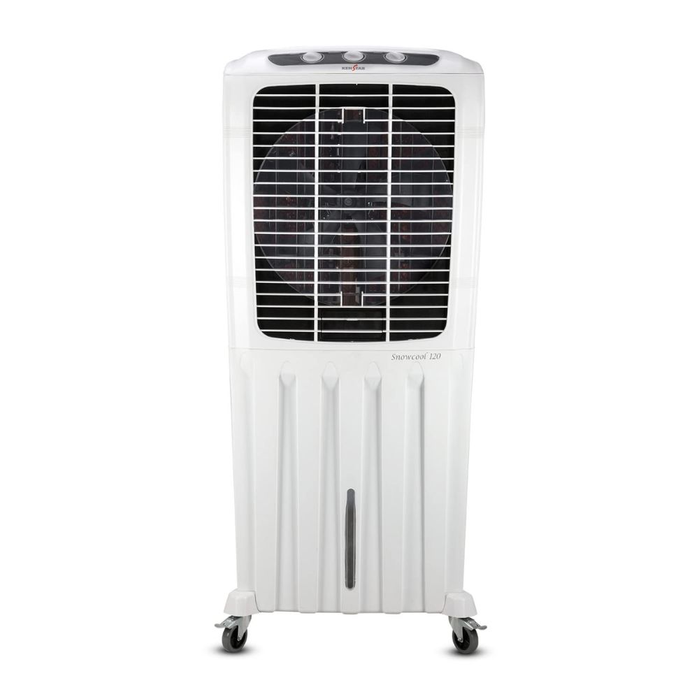 

Kenstar Snowcool HC 120 Litres Desert Air Cooler with Uninterrupted Air Flow, Durable Cooling, Honeycomb Cooling Pads (White, SNOWCOOLHC120)